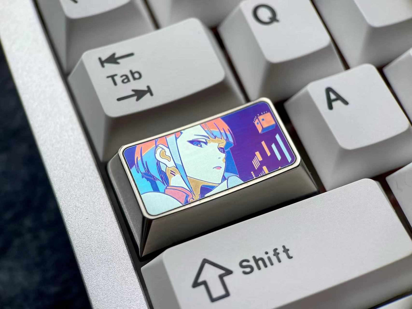 [Group Buy] Cyberpunk Lucy R2 fan-made Matrix Lab Badges and Keycaps